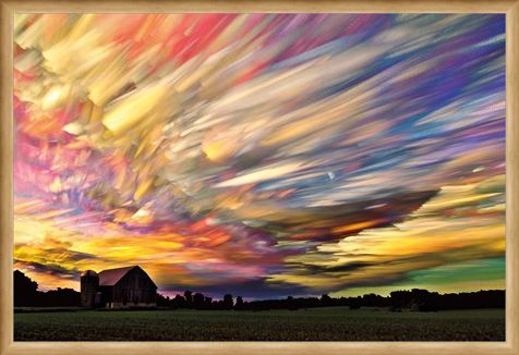 Framed Framed Pastel Clouds - Sunset Spectrum