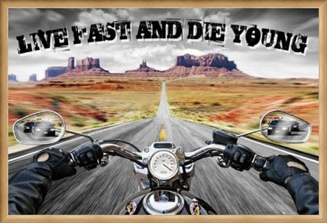 Framed Framed Live Fast and Die Young - Open Road