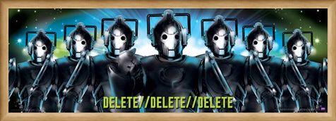 Framed Framed Delete, Delete, Delete - Doctor Who Cybermen