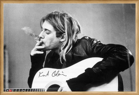 Framed Framed Having a Smoke - Kurt Cobain