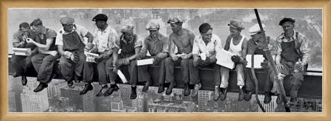 Framed Framed Men On A Girder Eating Lunch - New York City Collection