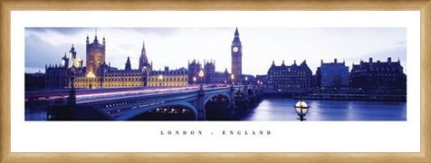 Framed Framed Dusk over Westminster - London