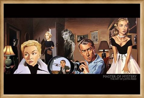 Framed Framed Master of Mystery (North by Northwest) - The Art of Justin Reed