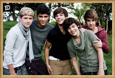 Framed Framed Beautiful Boys in the Garden - One Direction