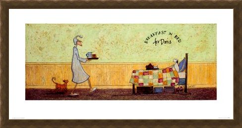 Framed Framed Breakfast In Bed For Doris - Sam Toft