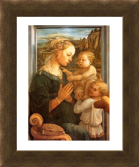 Framed Framed Madonna Col Bambino - Filippo Lippi