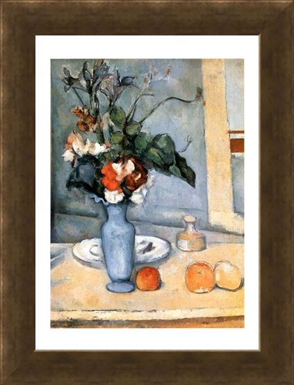 Framed Framed Il Vaso Blu - Paul Cezanne