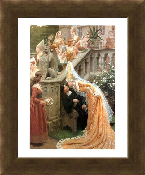 Framed Framed Alain Chartier - Edmund Blair Leighton