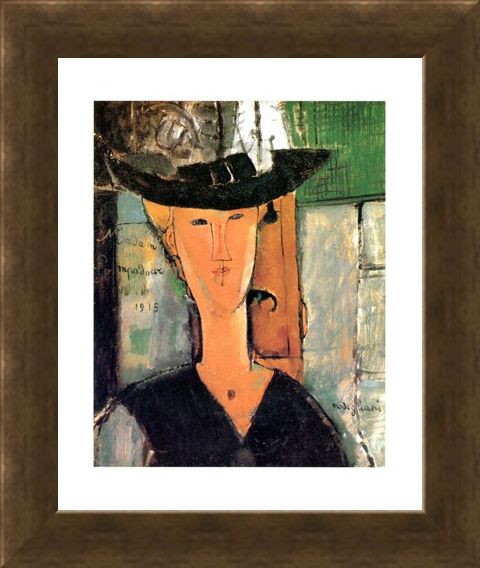 Framed Framed Madame Pompadour - Amedeo Modigliani
