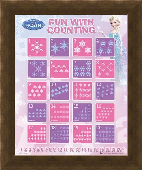 Framed Framed Fun With Counting - Disney's Frozen