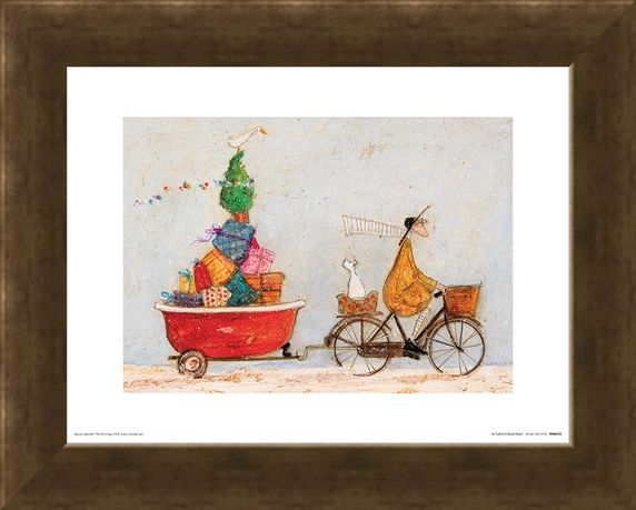 Framed Framed A Tubful of Good Cheer - Sam Toft