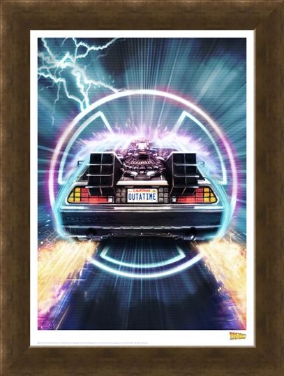 Framed Framed Delorean - Back To The Future