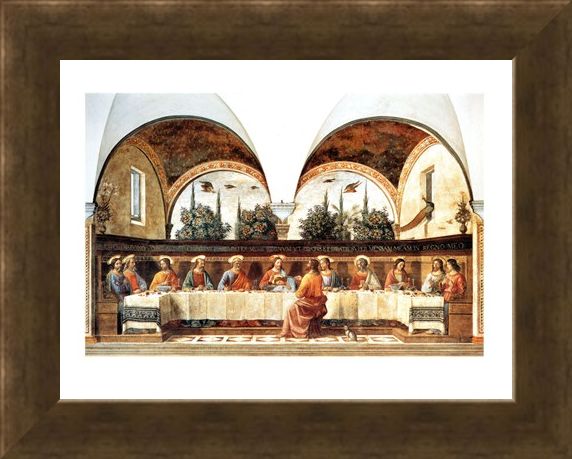 Framed Framed L'ultima Cena - Domenico Ghirlandaio