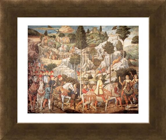 Framed Framed Corteo Dei Re Magi - Benozzo Gozzoli