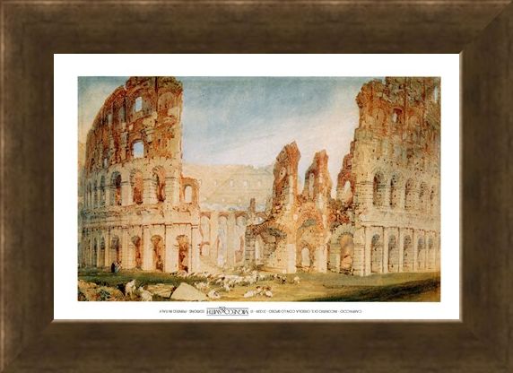 Framed Framed Il Colosseo - Joseph Mallord William Turner