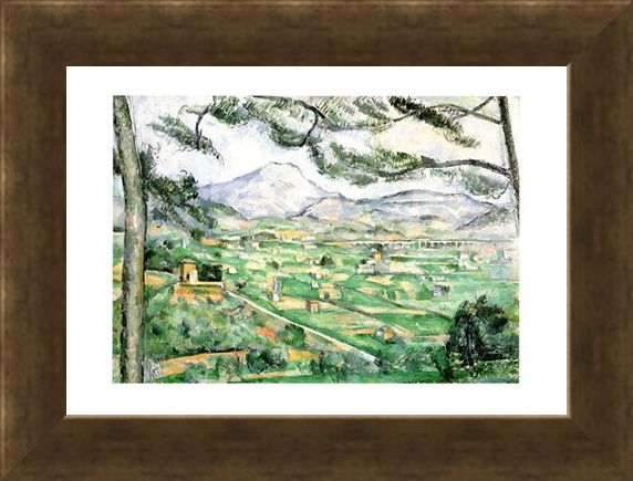 Framed Framed La Montagna Di Sainte-Victoire - Paul Cezanne