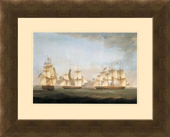 Framed Framed The Ship 'Shannon' - Antonio Jacobsen