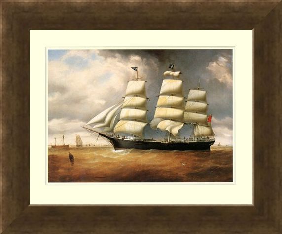 Framed Framed The Ship 'Duncairn' - Sailing the High Seas