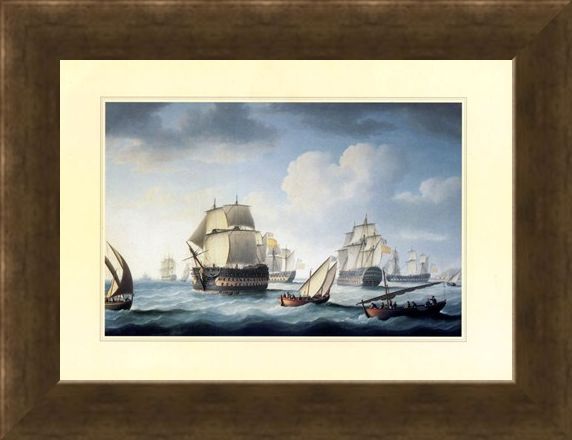 Framed Framed The Battle Of Trafalgar - Naval Warfare