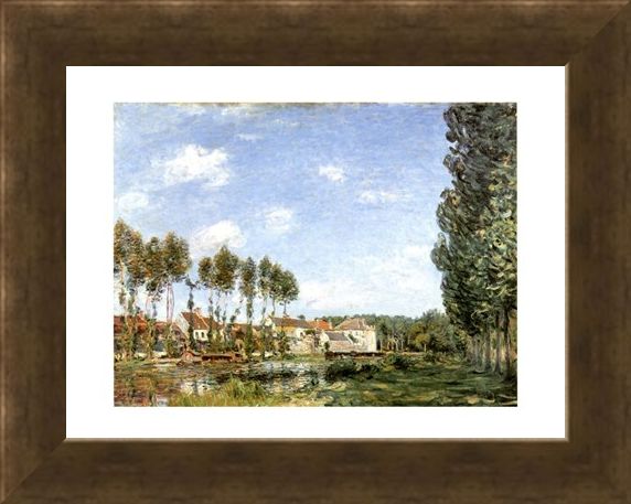 Framed Framed Moret Bords Du Loing - Alfred Sisley