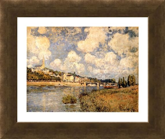 Framed Framed Sainte Cloud - Alfred Sisley