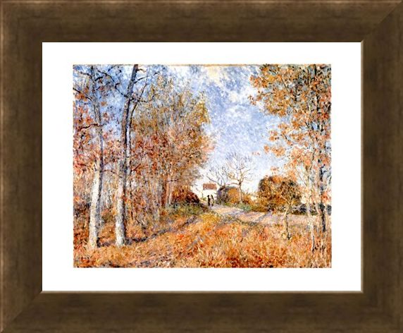Framed Framed Un Coin De Bois Aux Sablons - Alfred Sisley
