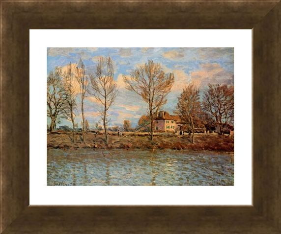 Framed Framed L'Ile De La Grand Jatte - Alfred Sisley