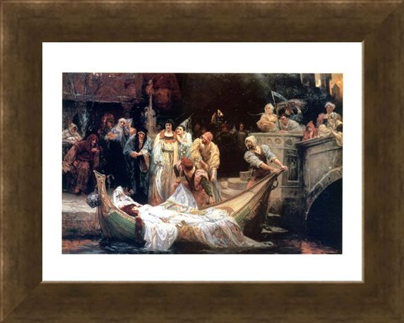 Framed Framed The Lady Of Shalott - G E Robertson
