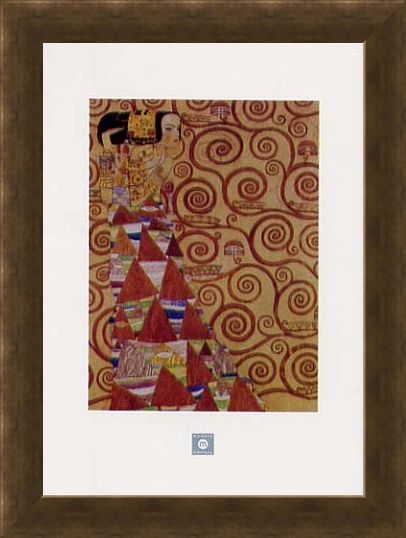 Framed Framed Stoclet Frieze, Expectation, 1905-09 - Gustav Klimt