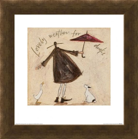 Framed Framed Lovely Weather for Ducks - Sam Toft