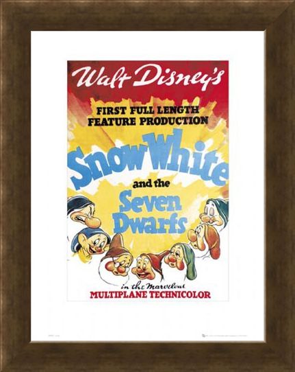 Framed Framed Snow White Original Movie Score - Walt Disney's Snow White and The Seven Dwarves