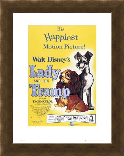 Framed Framed The Lady & The Tramp Original Movie Score - Walt Disney's Lady and The Tramp