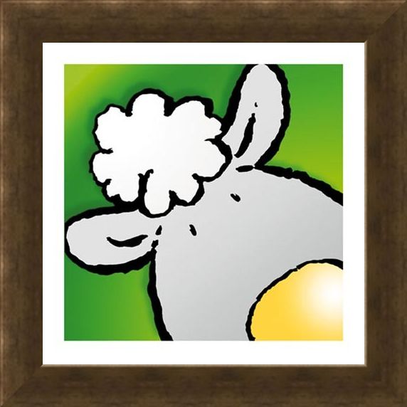 Framed Framed Sheep - Jean Paul