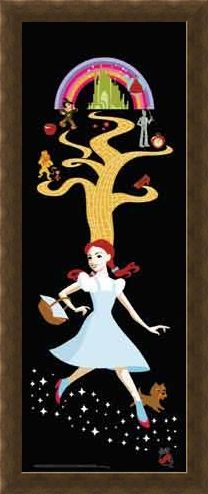 Framed Framed Follow the Yellow Brick Road - Wizard of Oz