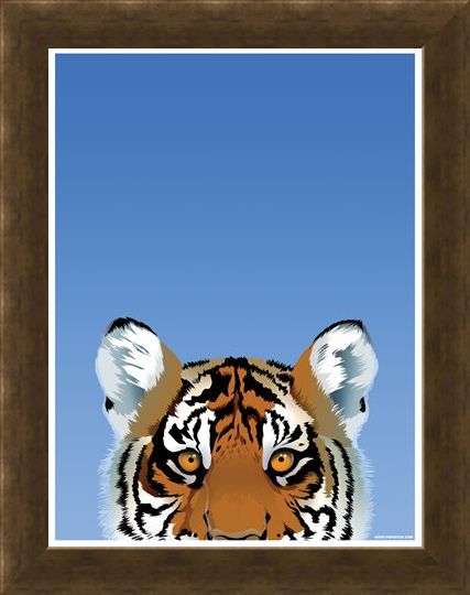 Framed Framed Tiger - Inquisitive Creatures