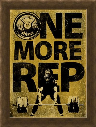 Framed Framed Don't Give Up - One More Rep
