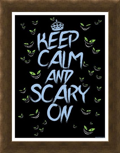Framed Framed Keep Calm & Scary On Mini Poster - Keep Calm