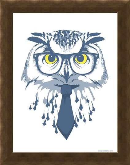 Framed Framed The Sage Mini Poster - Animal Humour