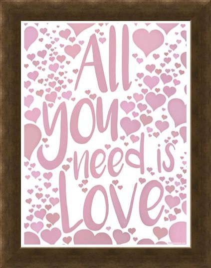 Framed Framed All You Need Is Love - Love Speaks