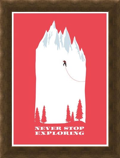 Framed Framed Make Everyday An Adventure - Never Stop Exploring