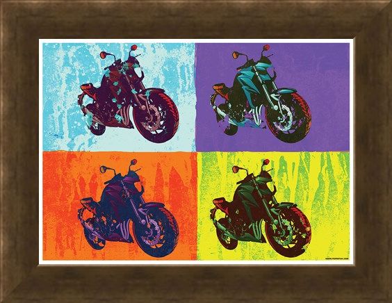 Framed Framed Sixties Chopper - Multicolour Motorcycles