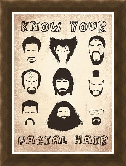 Framed Framed Know Your Facial Hair - Iconic Beards