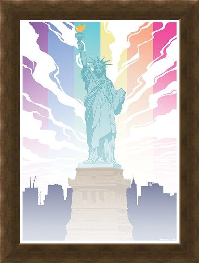 Framed Framed Lady Liberty - Pride