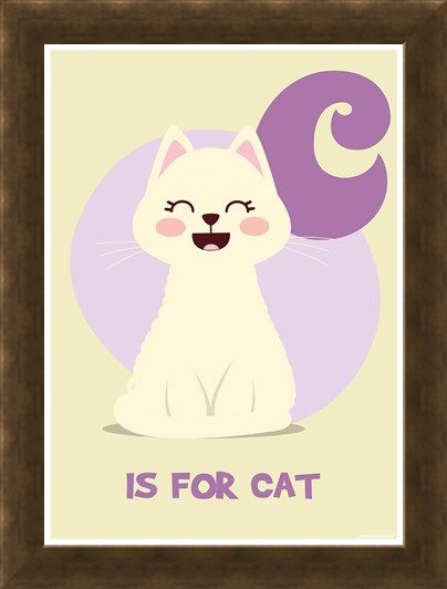 Framed Framed C...is for Cat - Animal Alphabet