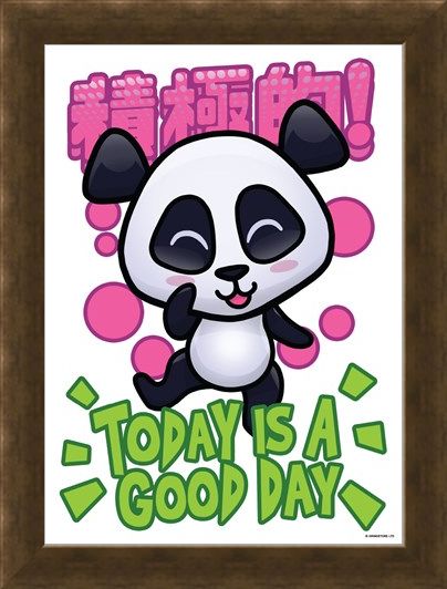 Framed Framed Today Is A Good - Handa Panda