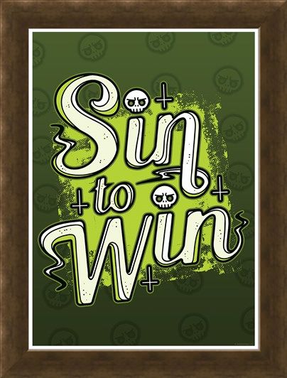 Framed Framed Sin To Win - Quirky