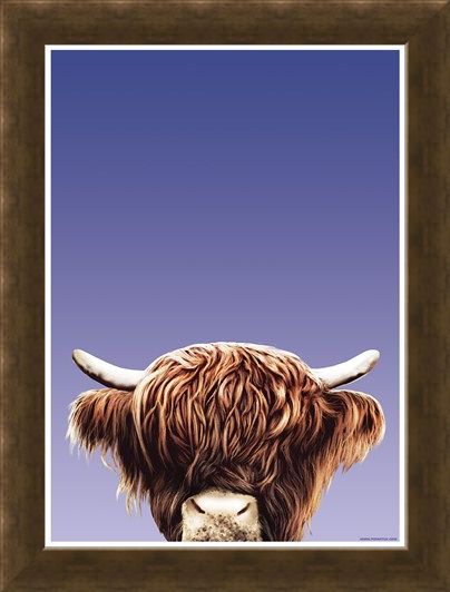 Framed Framed Hairy Highland - Inquisitive Creatures