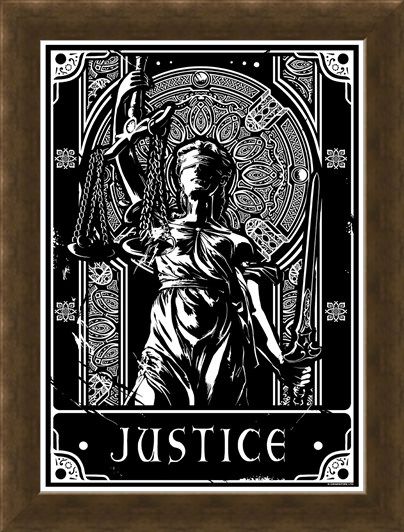 Framed Framed Justice - Deadly Tarot