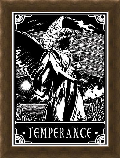 Framed Framed Temperance - Deadly Tarot