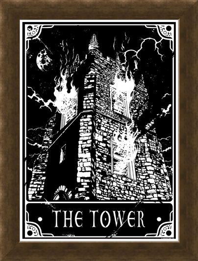 Framed Framed The Tower - Deadly Tarot